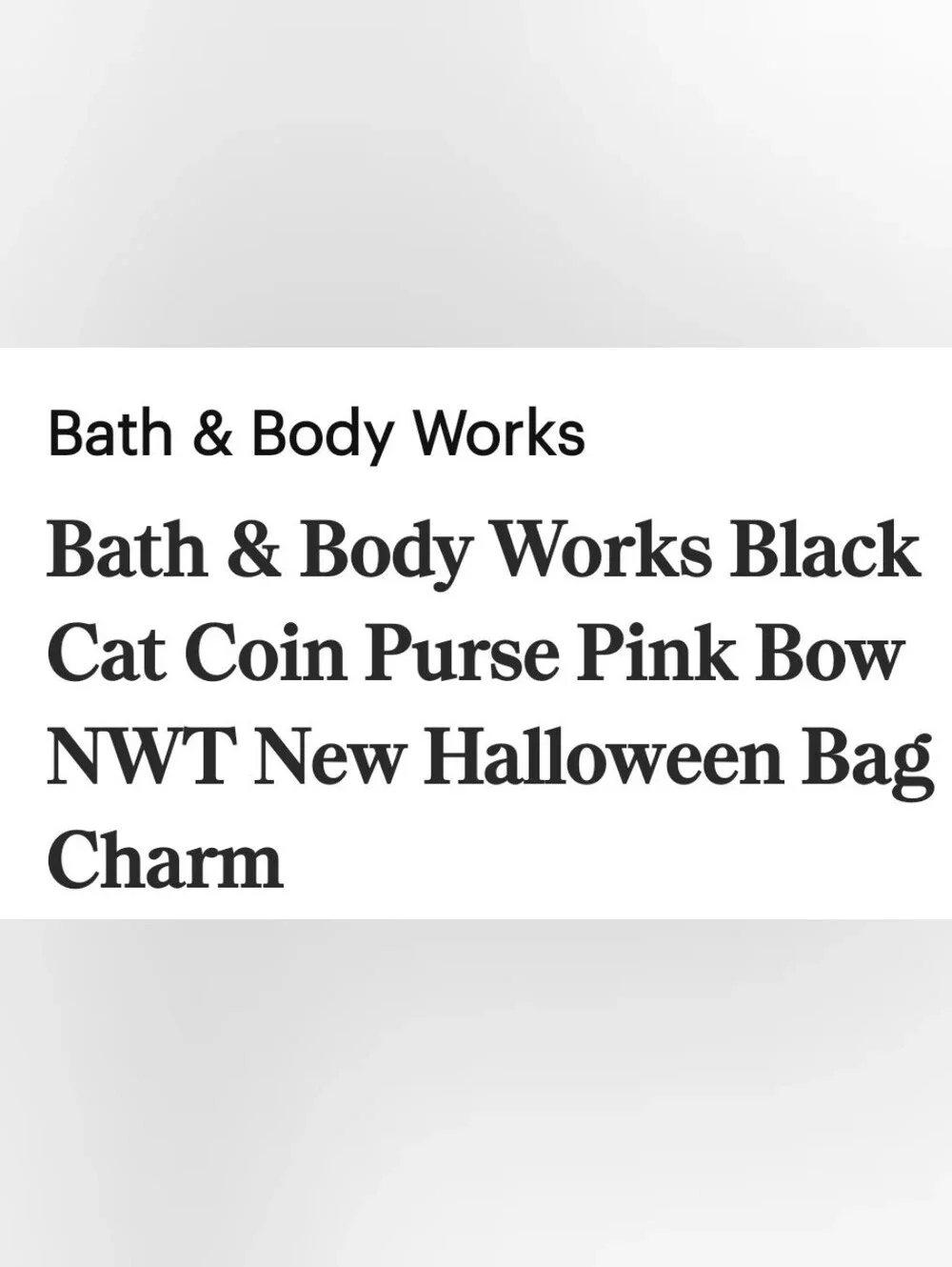 Bath & Body Works bath body